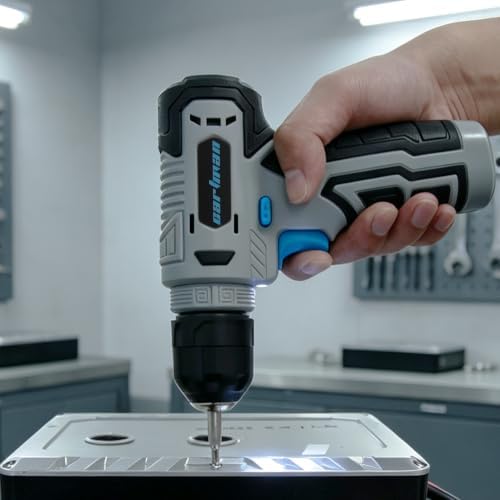 CARTMAN 150-Piece 8V Cordless Drill Hand Tool Set Blue Household Repair Kit