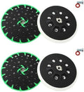 2 Pack 202460 6" Back-up Hard Sanding Pad 17/48-Hole Sanding Pad Discs