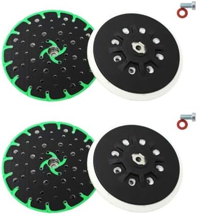 2 Pack 202460 6" Back-up Hard Sanding Pad 17/48-Hole Sanding Pad Discs