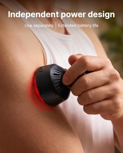 RENPHO Active 2 Red Massage Gun with 850nm Infrared Heating & 3 Light Modes