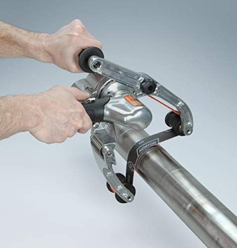 Dynabrade 14360 Pneumatic Pipe Belt Finisher | .7 hp (522 W) 3,400 RPM, Rear Exhaust