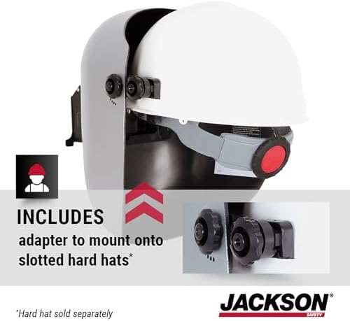 Jackson Safety PL280 Pipeline Welding Helmet - Shade 10 Flip Front Welding Hood - ANSI Z87.1 - Made in USA (Multiple Headgear Styles and Colors)