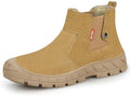 GLANOUDUN Steel Toe Shoes for Men Welding Work - Slip-On, Mid-Top Coverage
