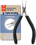 Beadalon Designer Series Slim Pliers - Round Nose, Black