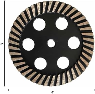 6" Grinding Wheels for Concrete, Granite, and Marble, #40/50 Grit