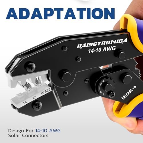 haisstronica Crimping Die for Solar Connectors, AWG 14-10