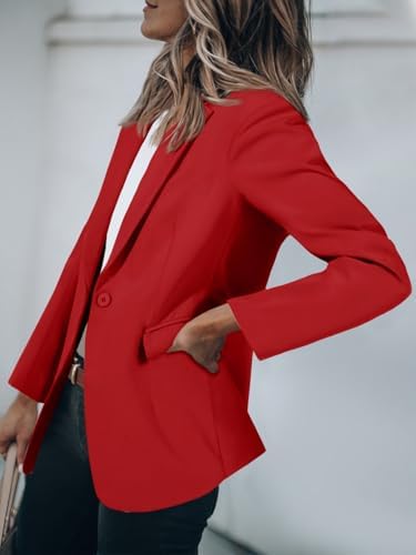 Cicy Bell Womens Casual Blazers Long Sleeve Work Office Suit Jackets Blazer