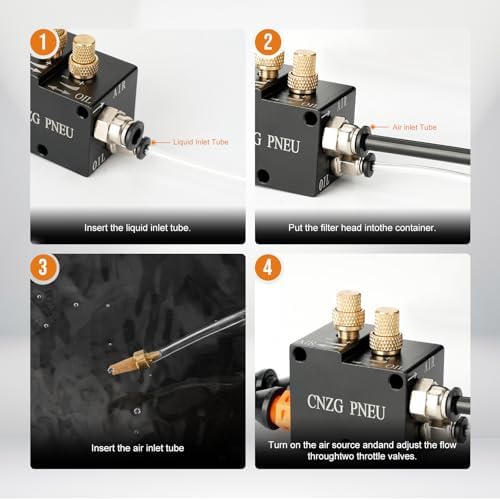 1/4" CNC Coolant Mister for Milling Machine Mist Spray System