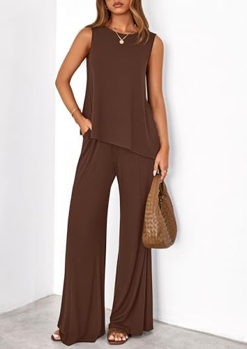PRETTYGARDEN Women's Summer 2 Piece Matching Lounge Sets
