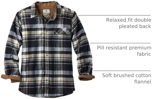 Legendary Whitetails Mens Flannel Long Sleeve Button Down 100% Cotton Shirt