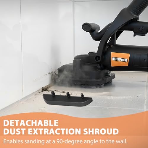 4-Head Concrete Grinder with Extendable Rod, 3800W 4'' Grinding Machine