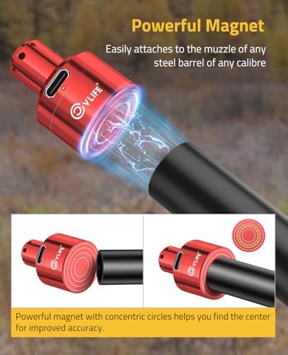 CVLIFE Rechargeable Green/Red Laser Bore Sight Magnetic Bore Sight Laser