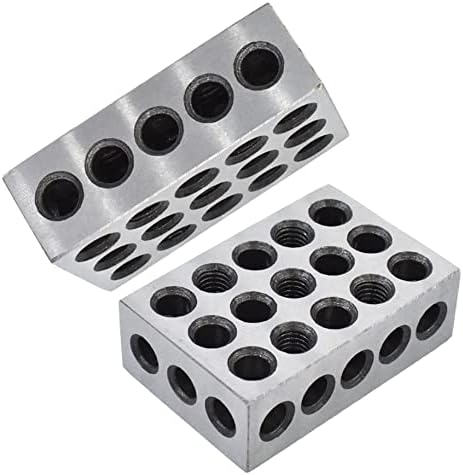 1-2-3 Parallel Blocks, 5 Matched Pairs 23 Holes Precision 0.0002" 1" x 2" x 3" Blocks 123 Jig for Milling Machine