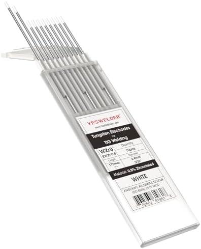 YESWELDER TIG Welding Tungsten Electrode 0.8% Zirconiated