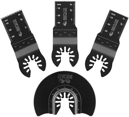 Ryobi Oscillating Multi Tool with 4 PC Blade set and Buho Tool Bag