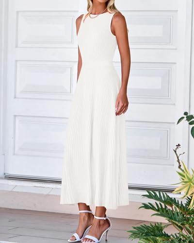BTFBM Women Midi Bodycon Tank Dress