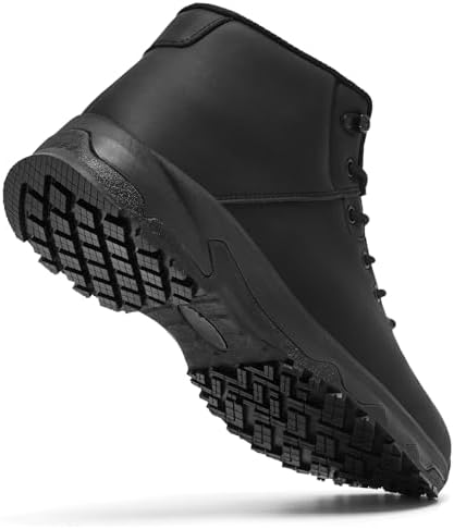 SHULOOK Non Slip Work Boots for Men Slip Resistant Shoes Restaurant Kitchen