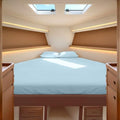 JS Sanders Collection 4PC Boat Sheet Set Universal V Berth, Light Blue