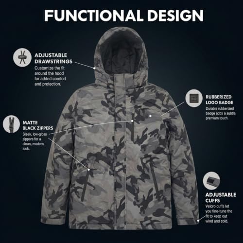 Billabong Ski Jacket Men - Waterproof Shell, Hooded Warm Winter Snow Coat