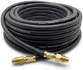 25 ft Argon Inert Gas Welding Hose – 5/8" UNF-18RH Fittings Both Ends – Flexible Rubber Flow Hose for Argon, CO2 and Helium MIG TIG Welding