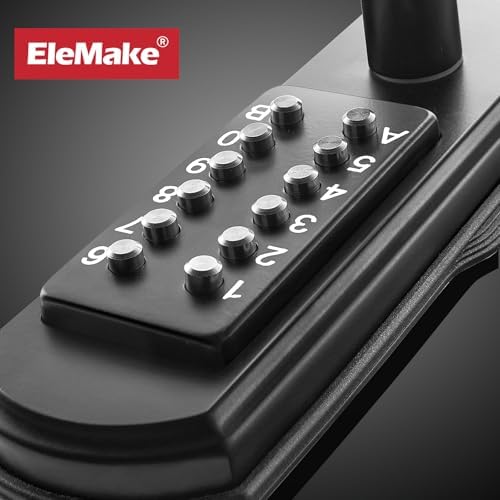 Mechanical Door Lock with Handle, Left Handed Keyless Entry Door Lock with Keypad, Combination Door Lever Lock - Not Deadbolt