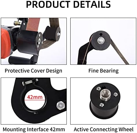 Belt Sander Attachment Grinder YSJWAER - Adapter Angle Grinder Sanding Attachment Polisher 5/8-11 Thread
