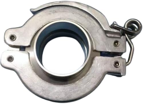 KF-40 Hinged Spring Clamp, DN 40 Rapid Fastening Clamp Quick-Release Clamping Ring for Elastomer Seal, Pressure Spring Toggle, Alumium (KF 40)