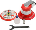 Air Random Orbital Sander, 5inch Dual-Action Sander with Hook & Loop Backing Pads, Pneumatic Palm Sander for Auto body,Metal,Woodworking