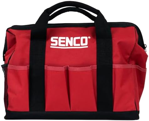 SENCO Pneumatic 4 Piece Finish Kit Includes 3 Air Powered Tools for Finish & Trim Projects: 15 GA finish nailer, 18 GA brad nailer, 18 GA stapler, and storage bag (10S0001N)