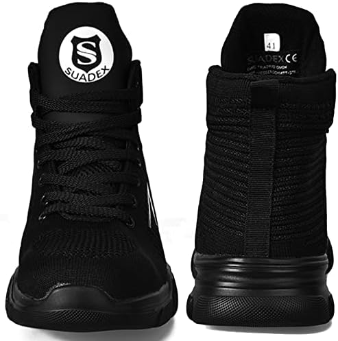 SUADEX Steel Toe Boots for Men Women Waterproof Arch Support Work Construction Indestructible Safety Boots