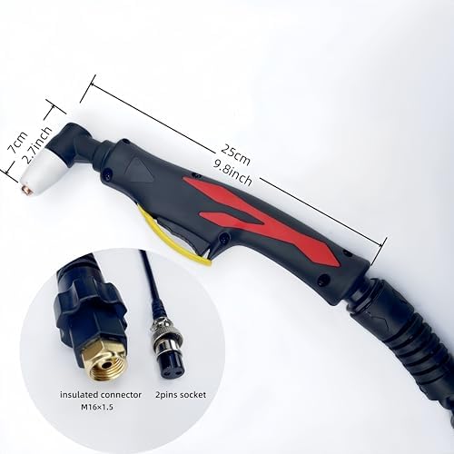 Arc Plasma Cutter Torch Gun, PT-31 LG-40 air plasma cutting torch gun with 16 Ft Cable, 40A, for CUT50D, CUT-50, CT-312, CUT40