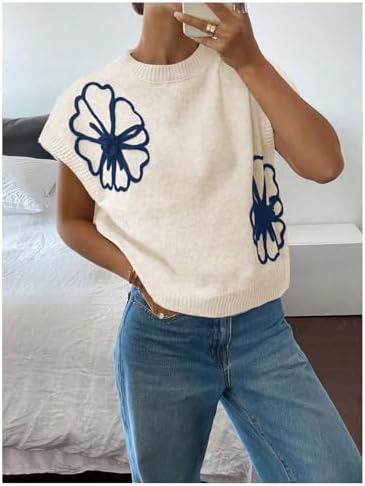 SOLY HUX Women's Short Sleeve Business Casual Sweater
