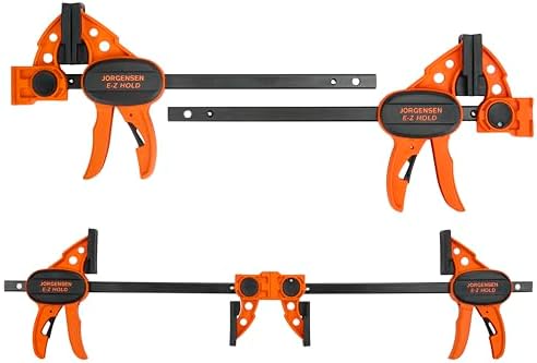 Jorgensen 6" Bar clamps for woodworking - 4-Pack