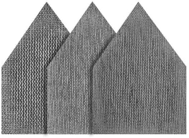 for Milwaukee Tool 48-80-5406 Sanding Sheets,Nylon Backing,3-5/8"" Dia. 80/120/180 Grit Sheets for M12 Orbital Sander - 36 PK