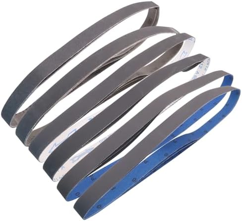 Taokyid 1x42 Inch Sanding Belts, 120 240 400 600 800 1000 Grit, 18 Pack