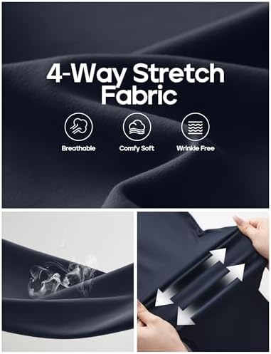 Heathyoga Womens Dress Pants Pull On Stretchy Work Pants Wide Leg Trousers