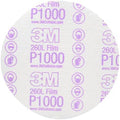 3M Hookit Finishing Film Abrasive Disc, 260L, 00969, 6 in, P1000