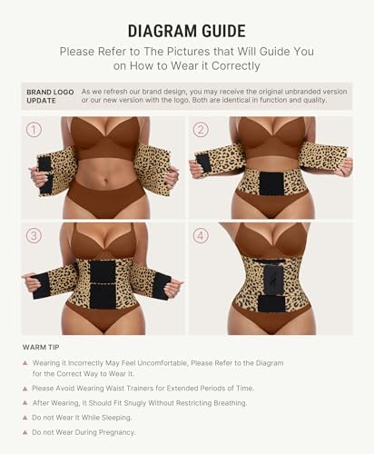 FeelinGirl Waist Trainer for Women Corset Tummy Control Faja Body Shaper