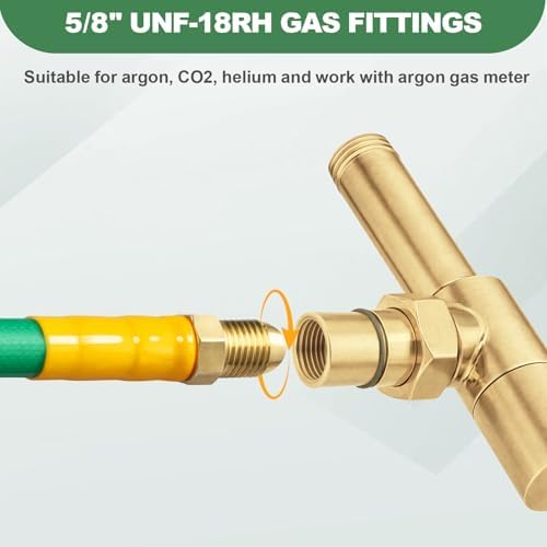 52.5FT Argon Gas Hose, Inert Gas Welding Hoses for MIG/TIG Regulator