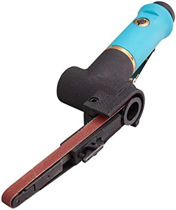 Pneumatic Tool Air Belt Sander,1/4" Air Inlet,Air Belt Sander (3/8" x 13") with 12pc Belts (#40，#60，80#，120#),3/8" Air Belt Grinder For Aluminium, Iron, Steel And Etc. Metal Polishing