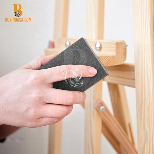 Indasa 50 PCS 9x11” Wet & Dry Sandpaper Sheets, 320 GRIT, Rhynowet Clog-Resistant Abrasive for Wood, Metal, Auto, Paint & Clear Coat Finishing, Sand Paper Aluminum Oxide, Plusline
