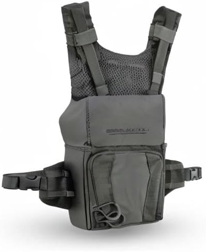Eberlestock Recon Modular Bino Pack - Advanced Binocular Harness System | Customizable Attachments, Chest Rig with Magnetic Closure to Keep Binos Secure, Dual Side Zipper Pockets