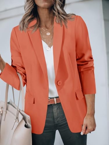 Cicy Bell Womens Casual Blazers Long Sleeve Work Office Suit Jackets Blazer