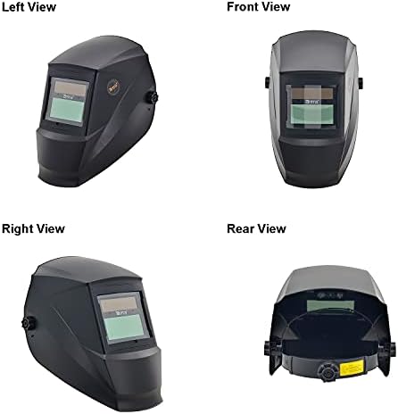 Antra True Color Auto Darkening Welding Helmet Wide Shade Range 4/7-13 Solar Power AH7-220-0000 TIG, MIG/MAG, MMA, Grinding 6+1 Extra Lens Covers