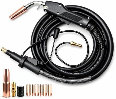 15ft Heavy-duty Mig Welding Gun 400A Replacement Tweco #4 for Lincoln LN-7 LN-8 LN-9 LN-25 LN-25PRO LF-72, LF-74 LN415 LN742 SYNERGIC 7 Power 25M Wire Feeder SP150 & SP200 SP-150 & SP-200 Welder