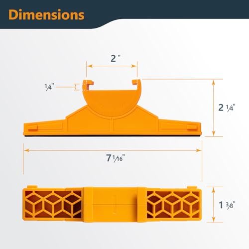 POWERTEC Swivel Jaws for Parallel Clamps, 4 Pack - Add-On Pivot Jaws for Irregular Shapes, Cabinet Door & Frame Gluing, Compatible with Most Standard Parallel Clamps (72156-P2)