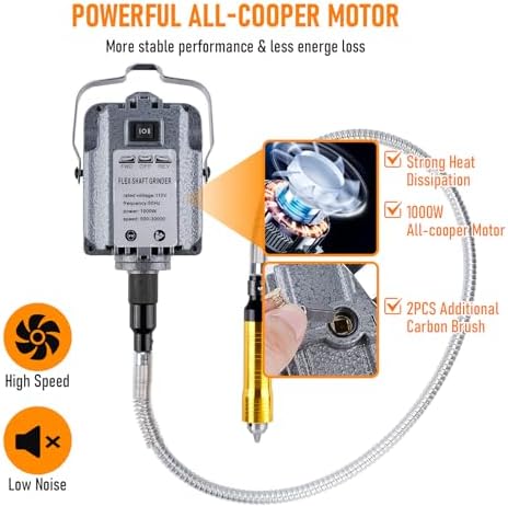 lesolar 1000W 30000RPM Flex Shaft Rotary Tool