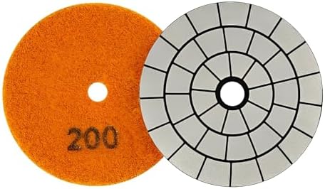 Electroplated Diamond Sanding Pad, 200Grit 3inch 75mm Grinding Disc Hook and Loop Backing for Stone Tile Glass Trimming & Metal Polishing & Wood Sanding (1 Piece)