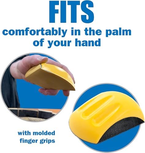 5" Sanding Mouse & Detail Sanding Kit with Sand Paper Assortment Pack