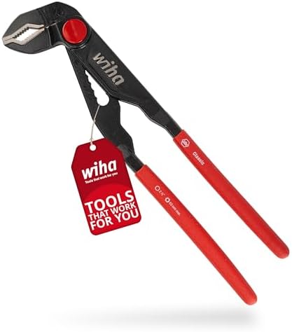 Wiha Z22030001 Pipe Wrench Basic with Button Adjustment 300 mm